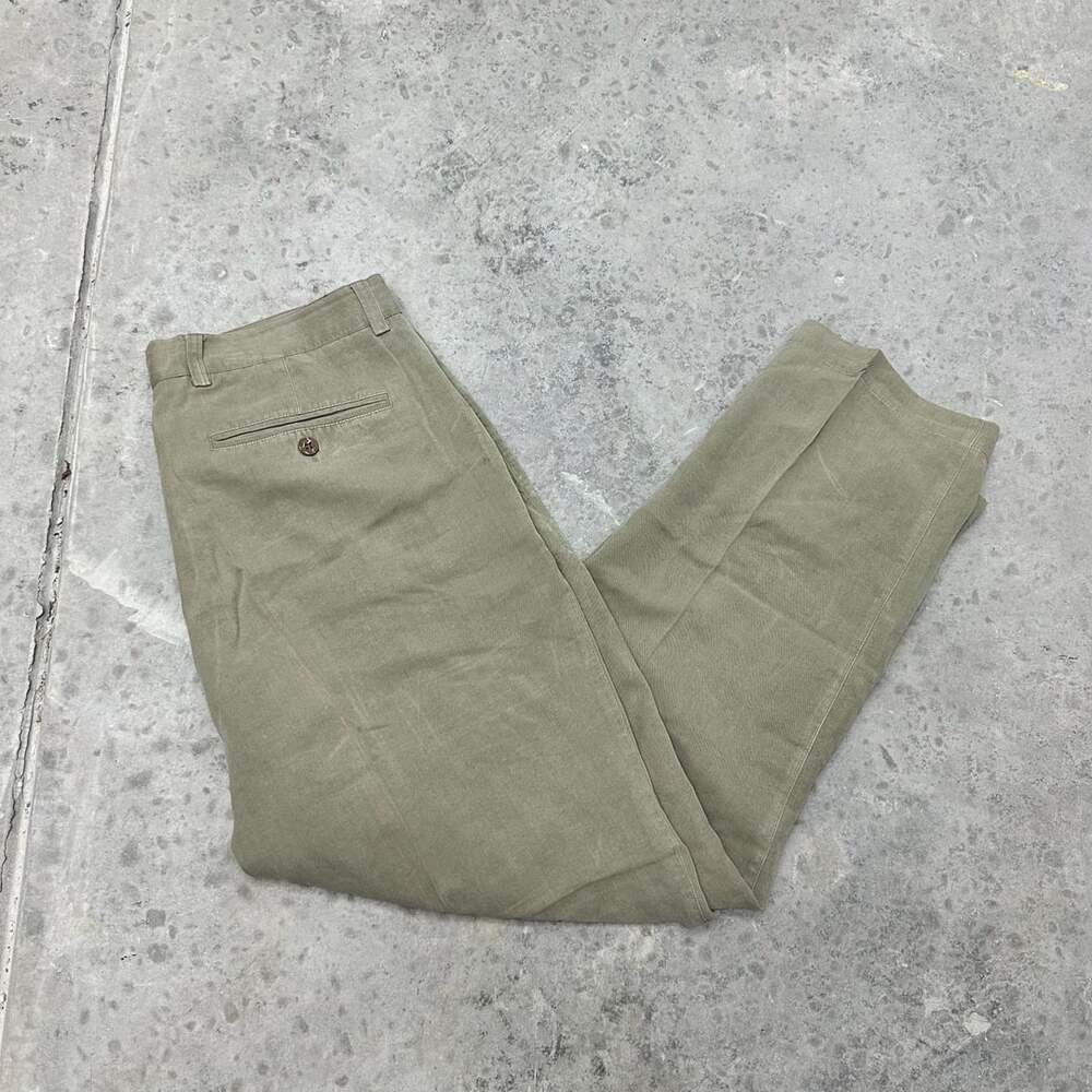 Tommy Bahama Silk Linen Flat Front Trousers - 36x30”